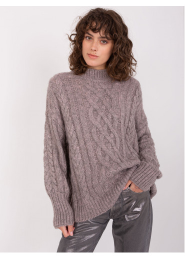 Tmavosivý pletený sveter