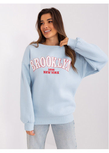 Svetlomodrá basic mikina