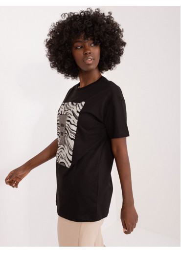 Čierne tričko s potlačou