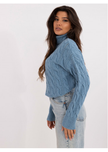 Nebesky modrý dámsky rolák