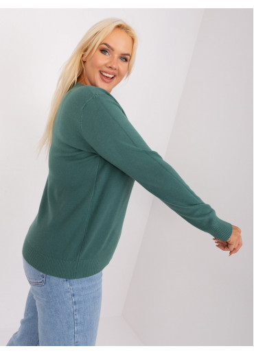 Tmavozelený pulóver