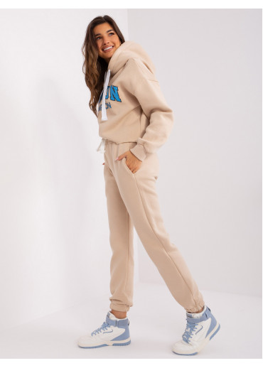 Béžovo hnedá tepláková súprava