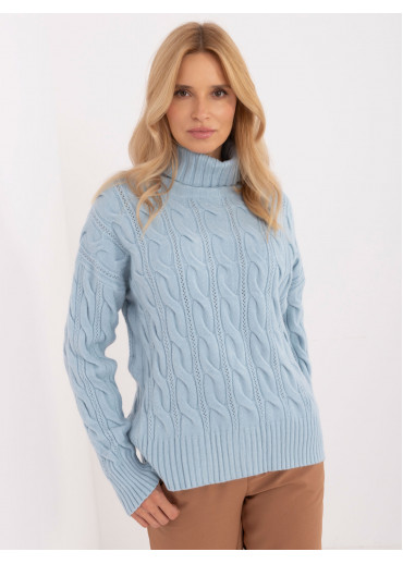 Svetlomodrý dámsky rolák