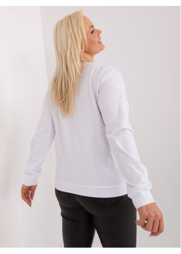 Biele tričko s dlhým rukávom