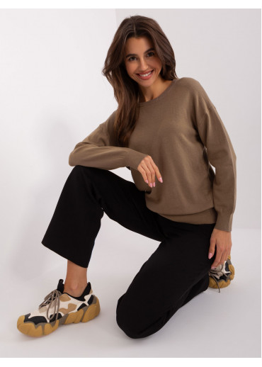 Hnedý dámsky sveter