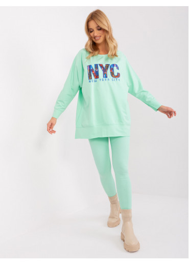 Svetlozelený teplákový komplet