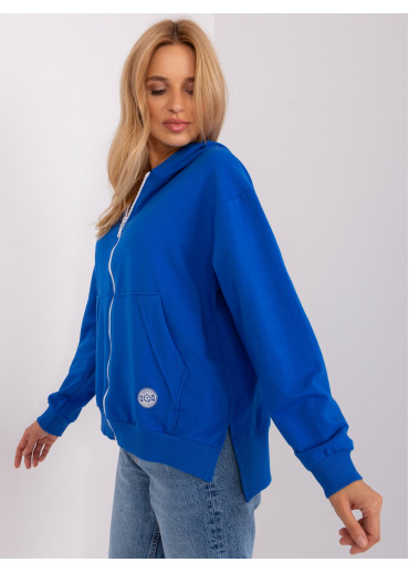 Modrá mikina s kapucňou