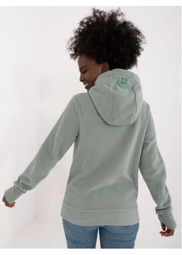 Svetlozelená dámska mikina