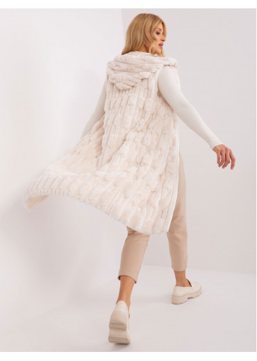 Smotanovo biela dlhá vesta