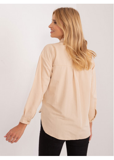 Béžovo hnedá košeľa