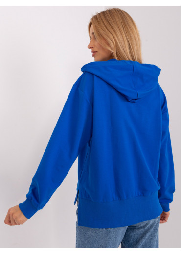 Modrá mikina s kapucňou