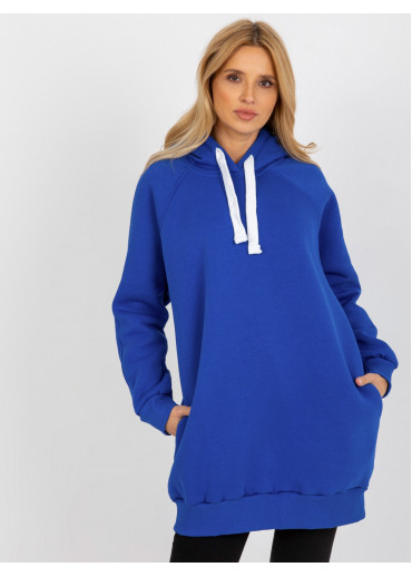 Modrá mikina s kapucňou