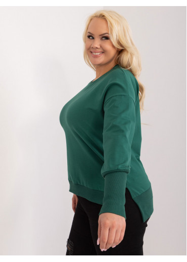 Tmavozelené tričko s dlhým rukávom
