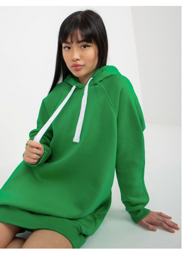 Zelená mikina s kapucňou
