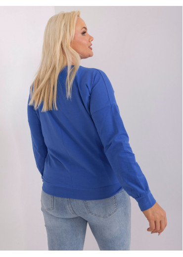 Modré tričko s dlhým rukávom