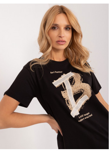 Čierne dámske tričko