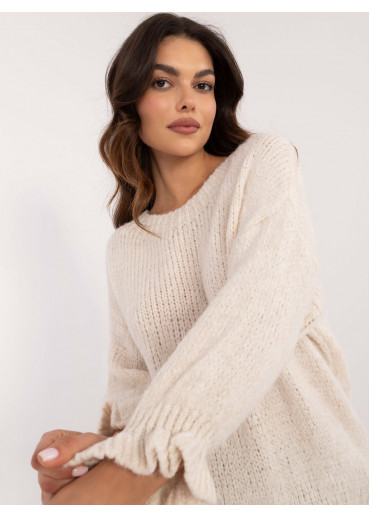 Béžovo hnedý dámsky sveter