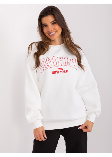 Smotanovo biela basic mikina