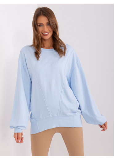 Svetlomodrá basic mikina