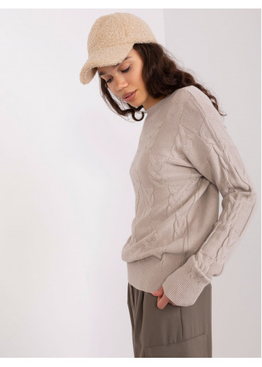 Béžovo hnedý pulóver