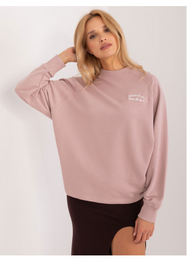 Tmavopúdrovo ružová elegantná mikina