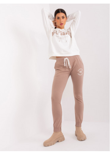 Béžovo hnedá tepláková súprava