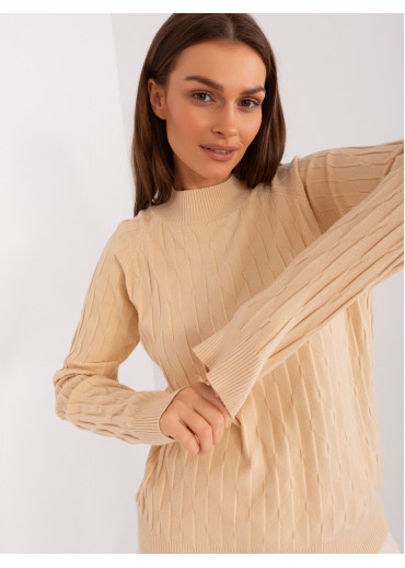 Béžovo hnedý pulóver