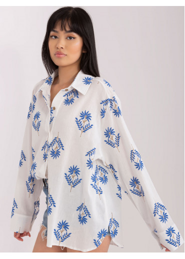 Svetlomodrá košeľa s potlačou