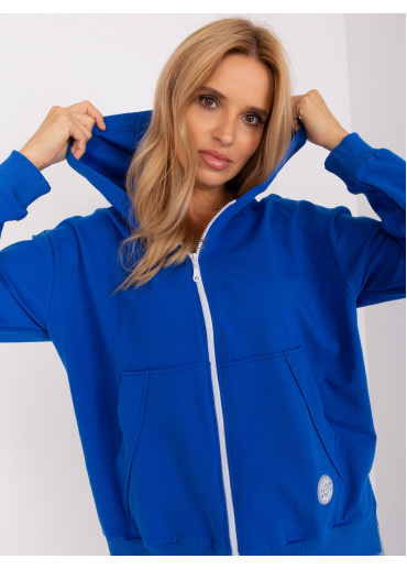 Modrá mikina s kapucňou