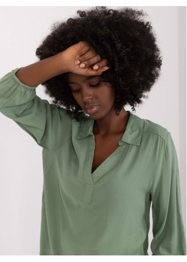 Khaki zelená dámska blúzka