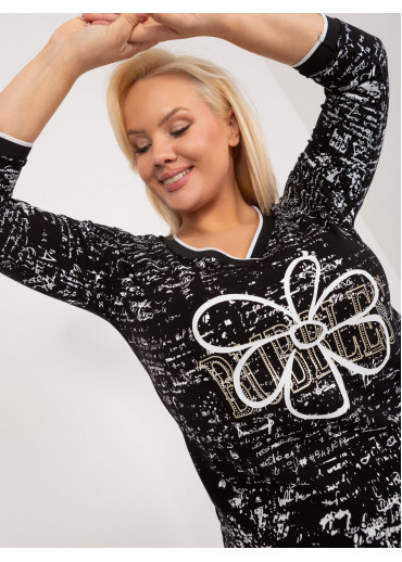 Čierne dámske tričko