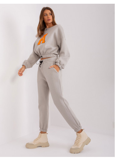 Sivá tepláková súprava