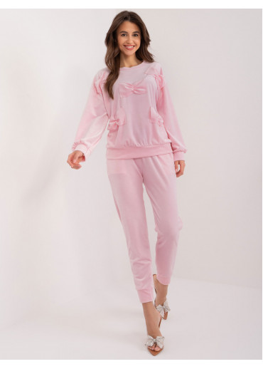 Púdrovo ružová tepláková súprava