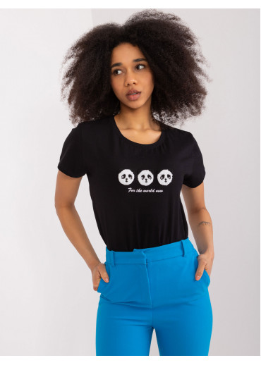 Čierne dámske tričko