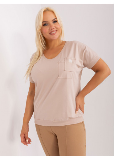 Béžovo hnedé tričko