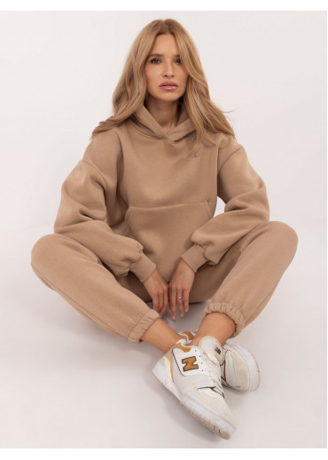 Béžovo hnedá tepláková súprava