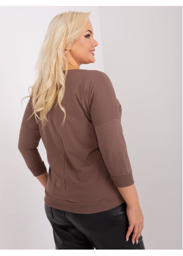 Hnedé tričko s potlačou