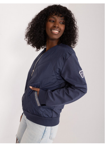 Modrá mikina na zips