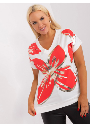 Červené tričko s potlačou