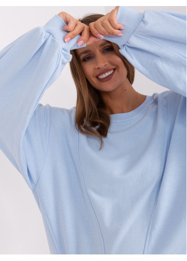 Svetlomodrá basic mikina