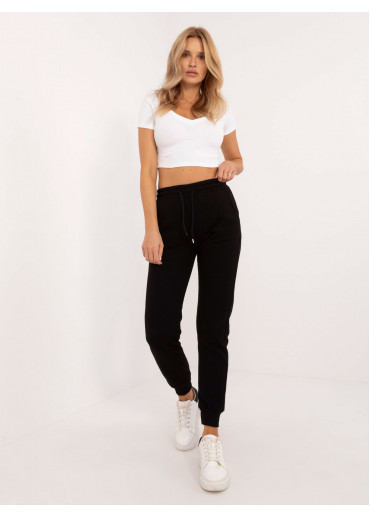 Čierne dámske tepláky