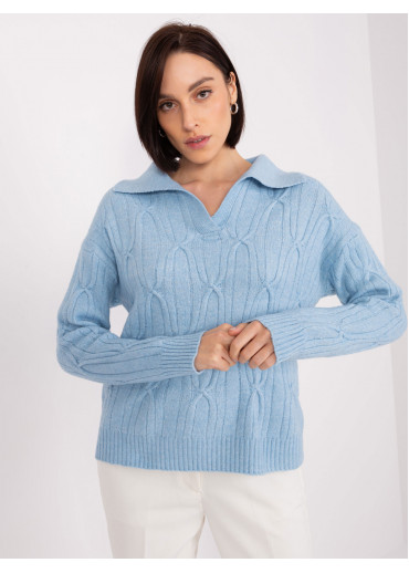 Svetlomodrý pulóver