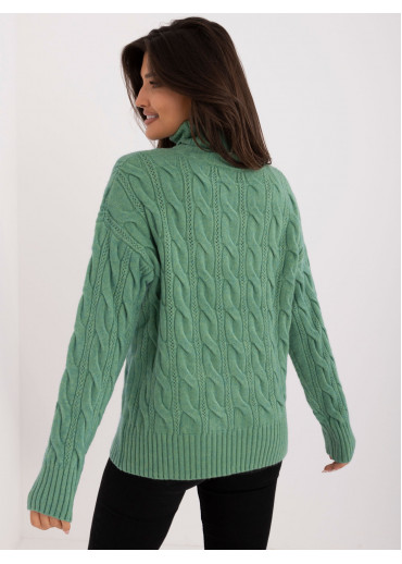 Svetlozelený dámsky rolák