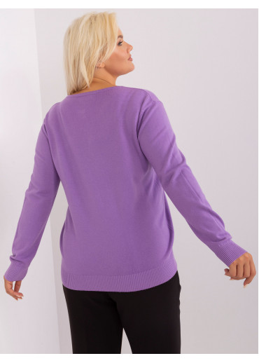 Fialový pulóver