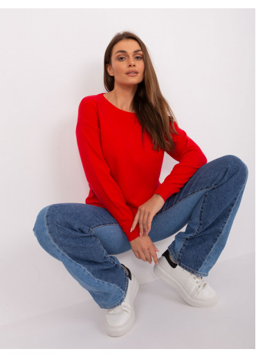 Červený dámsky sveter