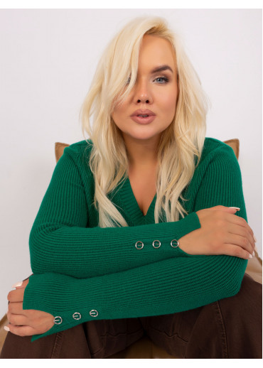 Tmavozelený pulóver