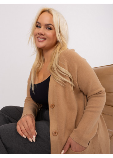 Hnedý predĺžený sveter