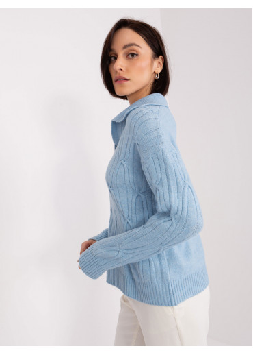 Svetlomodrý pulóver