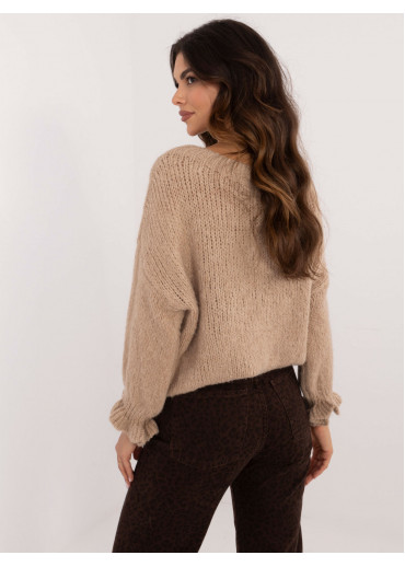 Tmavohnedý dámsky sveter