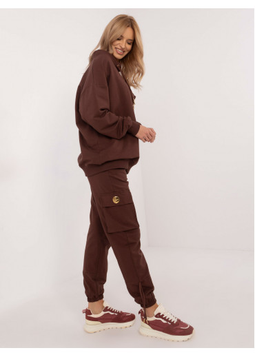 Hnedá nadčasová tepláková súprava